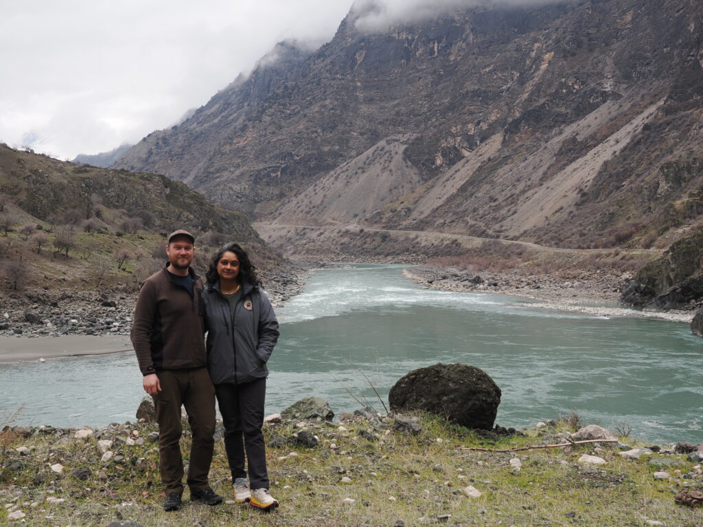 Panj River, separating Tajikistan from Afghanistan